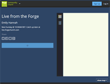 Tablet Screenshot of live.forgechurch.com
